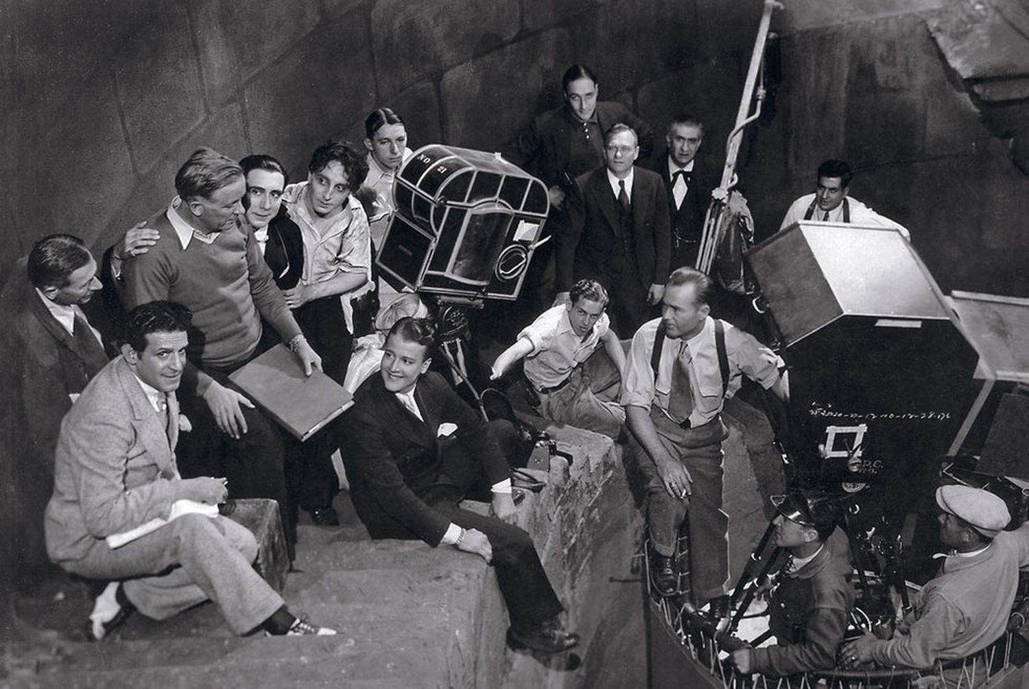 Fotografía del rodaje de la película Drácula, de George Melford