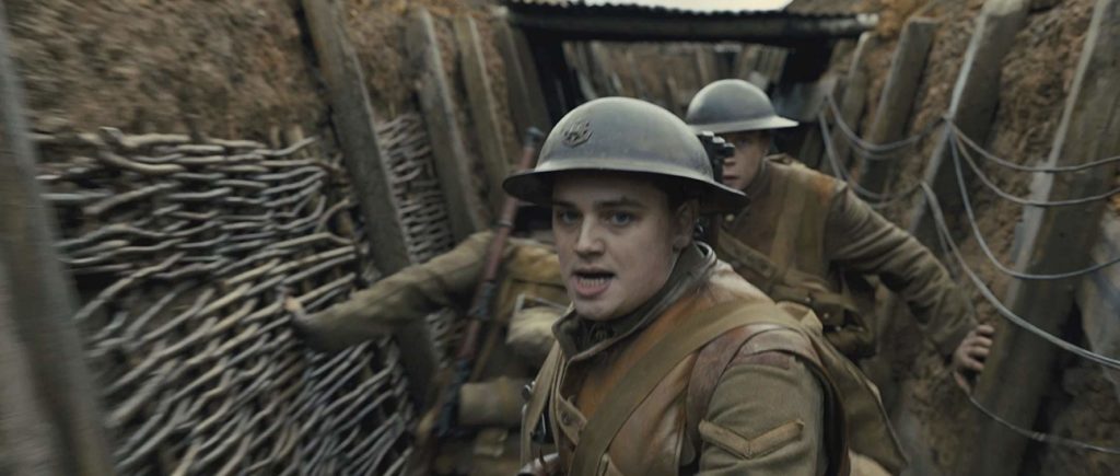 Primer plano de uno de los protagonistas de 1917