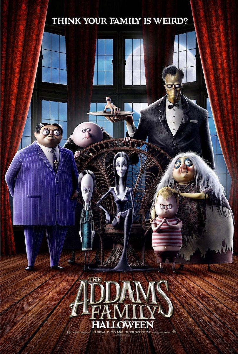 Cartel de la película La familia Addams de 2019