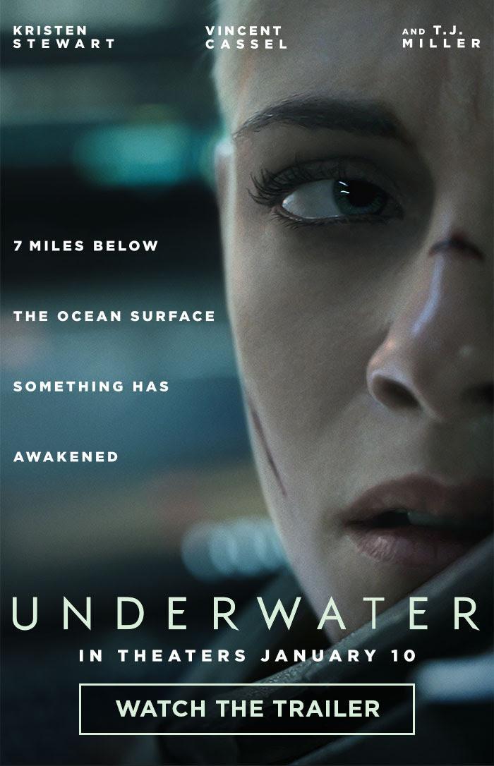Cartel de la película Underwater, de 2020