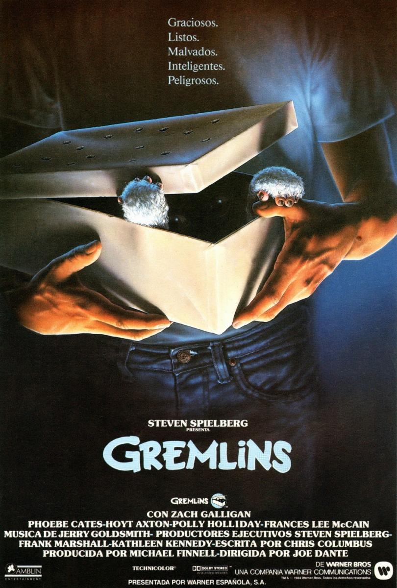 Cartel de Gremlins, de 1984