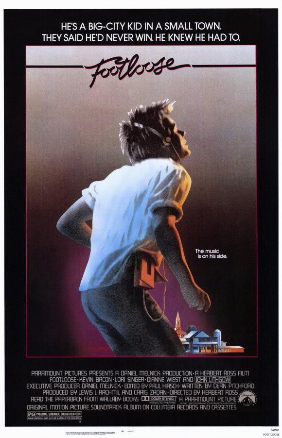 Cartel de la película Footloose, de 1984