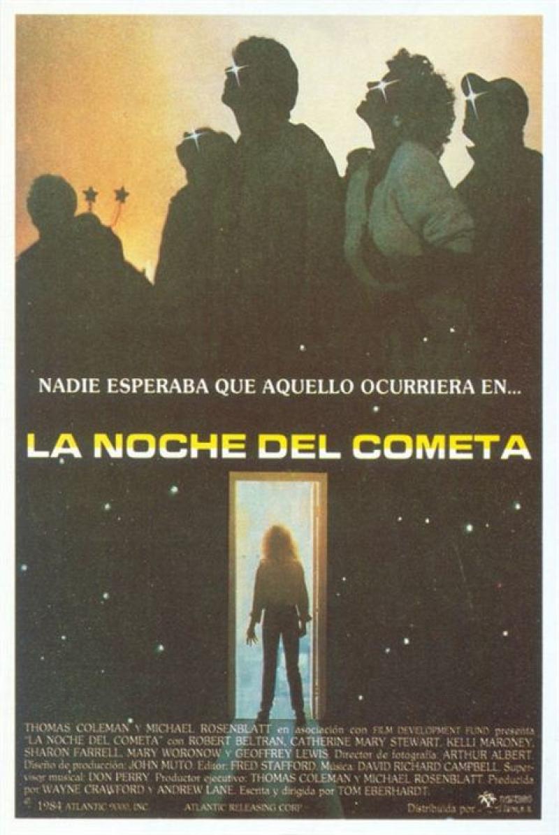 Cartel de La noche del cometa, de 1984