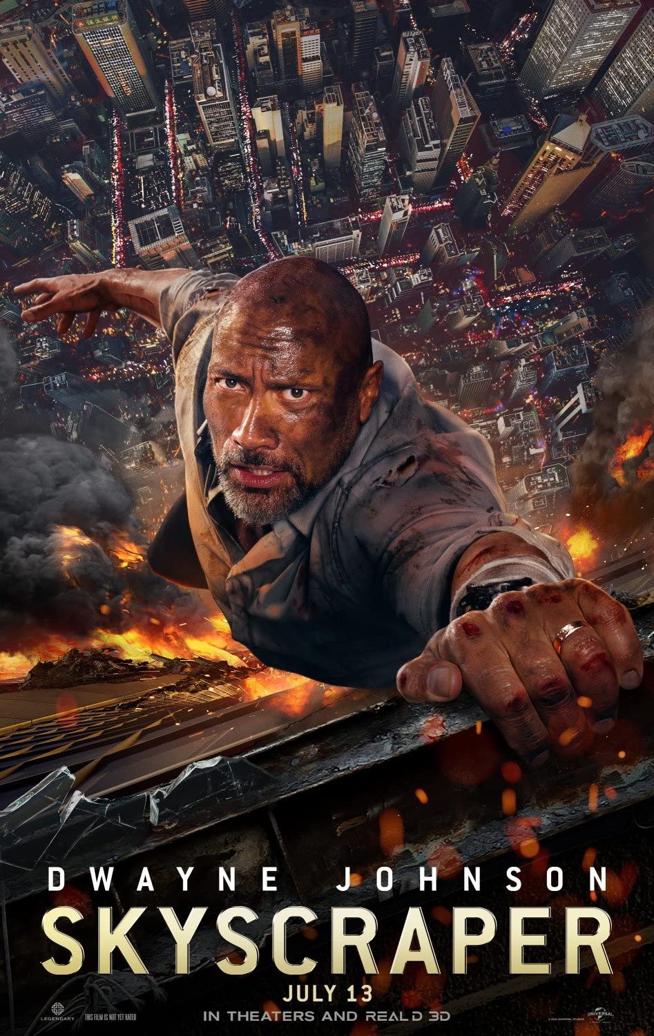 Póster de El Rascacielos, Skyscraper, de 2018.