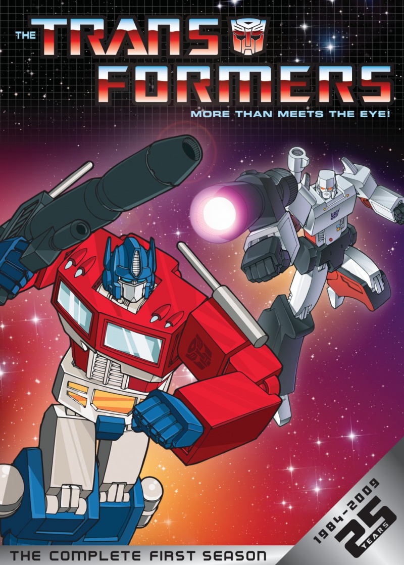 Cartel de la serie de televisión Transformers, de 1984