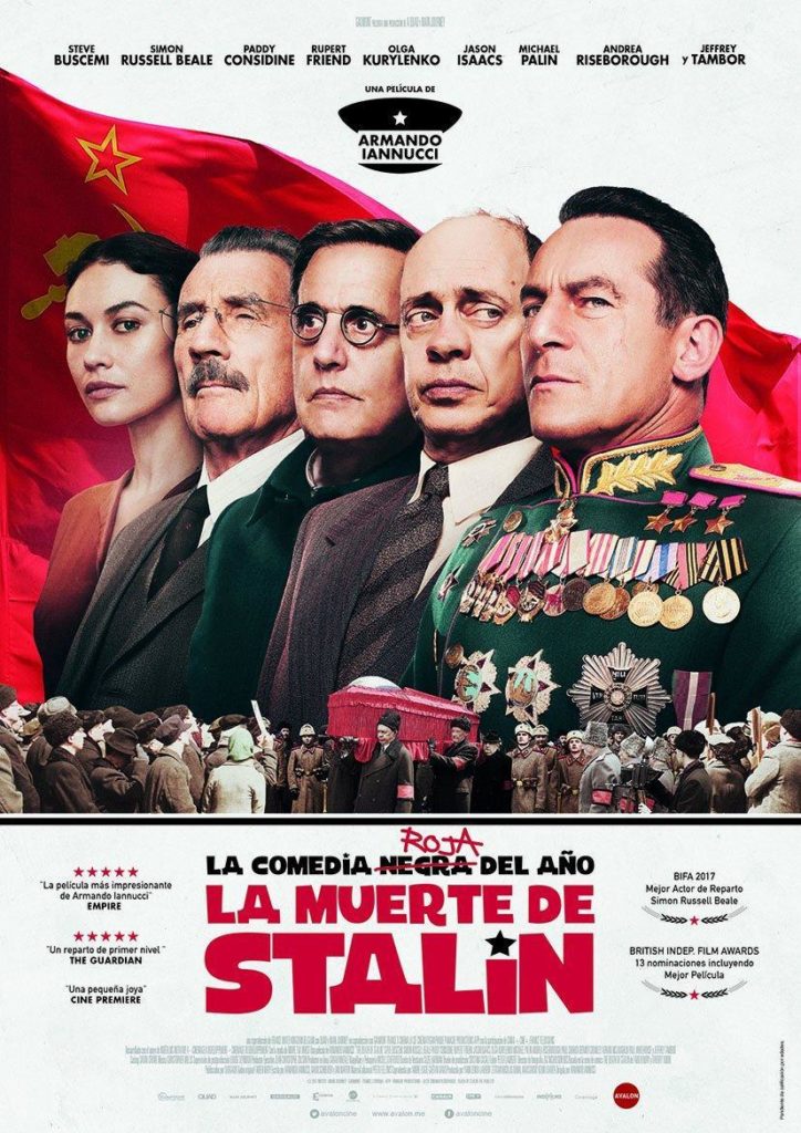 Cartel de la película La muerte de Stalin