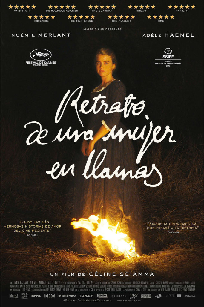 Retrato de una mujer en llamas - poster